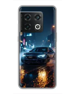 Чохол для OnePlus 10 Pro з картинкою «Нічне місто та Audi»
