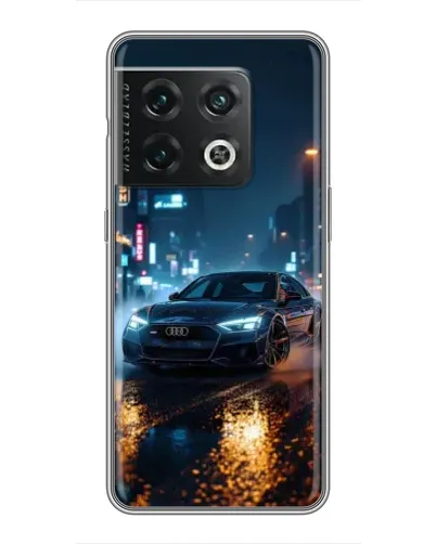 Чохол для OnePlus 10 Pro з картинкою «Нічне місто та Audi»