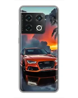 Чохол для OnePlus 10 Pro з картинкою «Audi — захід сонця»