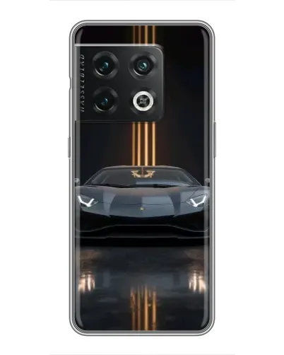 Чохол для OnePlus 10 Pro з картинкою «Lamborghini золоті лінії»