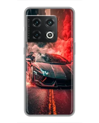 Чохол для OnePlus 10 Pro з картинкою «Lamborghini червоний дим»