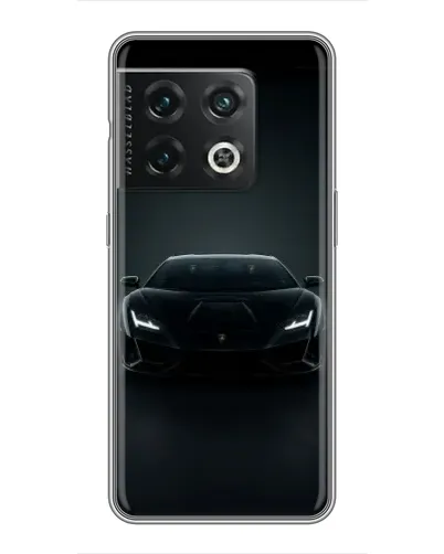 Чохол для OnePlus 10 Pro з картинкою «Чорний Lamborghini Aventador»