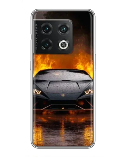 Чохол для OnePlus 10 Pro з картинкою «Lamborghini у вогні»