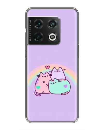 Чохол для OnePlus 10 Pro з картинкою «Веселкові Пушини» Чохол для OnePlus 10 Pro з картинкою «Веселкові Пушини»