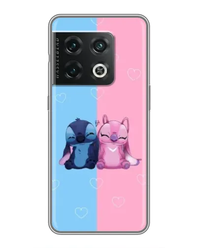 Чохол для OnePlus 10 Pro з картинкою «Stitch та Angel Love»