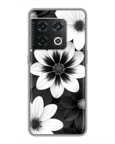 Чехол для OnePlus 10 Pro с картинкой «Монохромные астры» Чехол для OnePlus 10 Pro с картинкой «Монохромные астры»