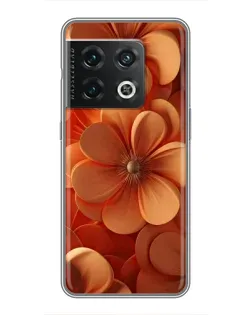 Чехол для OnePlus 10 Pro с картинкой «Оранжевый макро цветок»