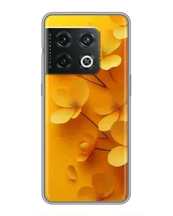 Чехол для OnePlus 10 Pro с картинкой «Золотые лепестки»