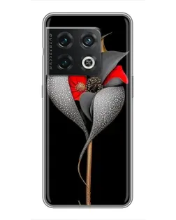 Чехол для OnePlus 10 Pro с картинкой «Серебряный фантазийный цветок»