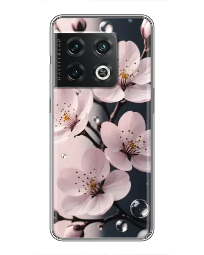 Чехол для OnePlus 10 Pro с картинкой «Нежная сакура и капли» Чехол для OnePlus 10 Pro с картинкой «Нежная сакура и капли»