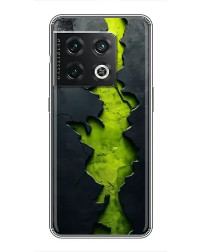 Чохол для OnePlus 10 Pro з картинкою «Салатовий розлом скелі»