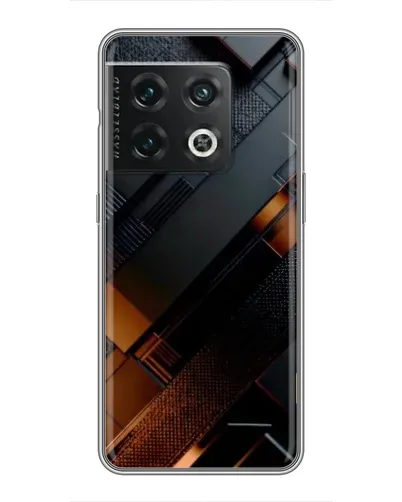 Чохол для OnePlus 10 Pro з картинкою «Чорні геометричні блоки»