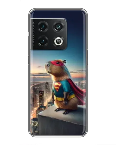 Чохол для OnePlus 10 Pro з картинкою «Капі-мен супергерой» Чохол для OnePlus 10 Pro з картинкою «Капі-мен супергерой»