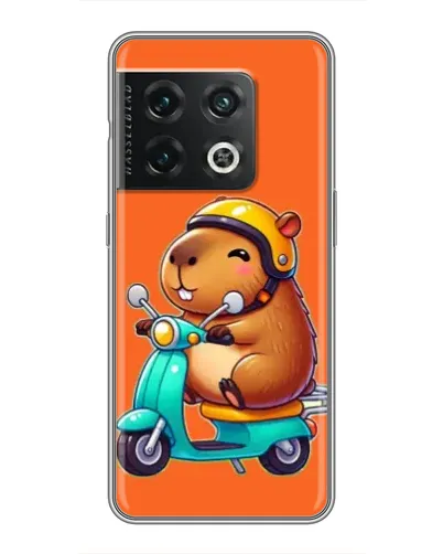 Чохол для OnePlus 10 Pro з картинкою «Капібара на скутері» Чохол для OnePlus 10 Pro з картинкою «Капібара на скутері»