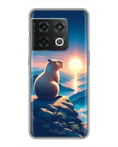 Чохол для OnePlus 10 Pro з картинкою «Захід сонця з капібарою» Чохол для OnePlus 10 Pro з картинкою «Захід сонця з капібарою»