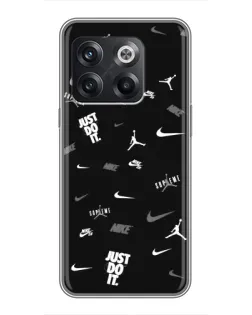 Чехол для OnePlus 10T с картинкой «Nike Black Pattern» Чехол для OnePlus 10T с картинкой «Nike Black Pattern»