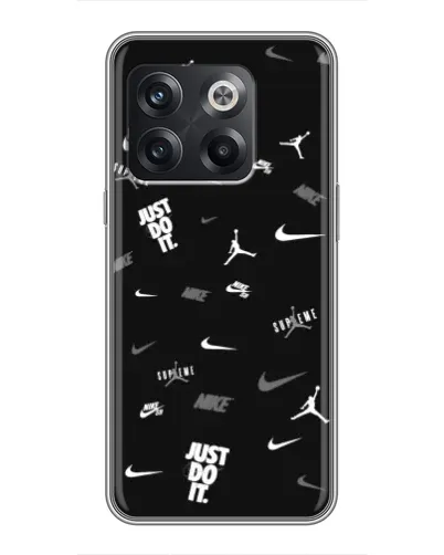 Чохол для OnePlus 10T з картинкою «Nike Black Pattern» Чохол для OnePlus 10T з картинкою «Nike Black Pattern»