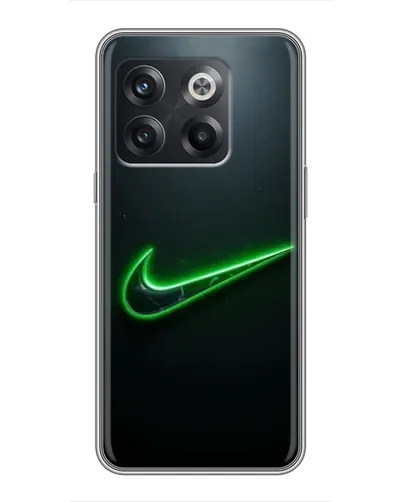 Чохол для OnePlus 10T з картинкою «Неоновий контур Nike»