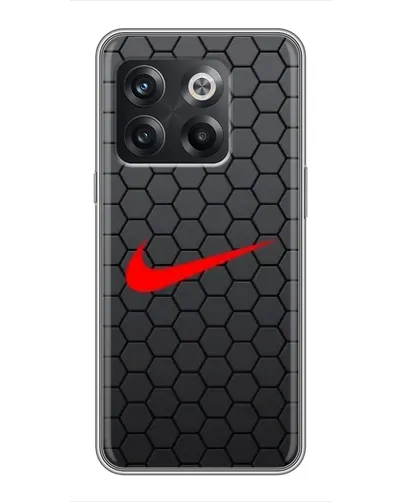 Чохол для OnePlus 10T з картинкою «Nike — карбонова сітка»