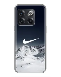 Чохол для OnePlus 10T з картинкою «Nike — зимові гори» Чохол для OnePlus 10T з картинкою «Nike — зимові гори»