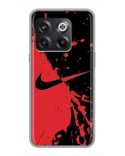 Чохол для OnePlus 10T з картинкою «Червоні бризки Nike» Чохол для OnePlus 10T з картинкою «Червоні бризки Nike»