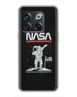 Чохол для OnePlus 10T з картинкою «NASA — крокуємо по Місяцю» Чохол для OnePlus 10T з картинкою «NASA — крокуємо по Місяцю»