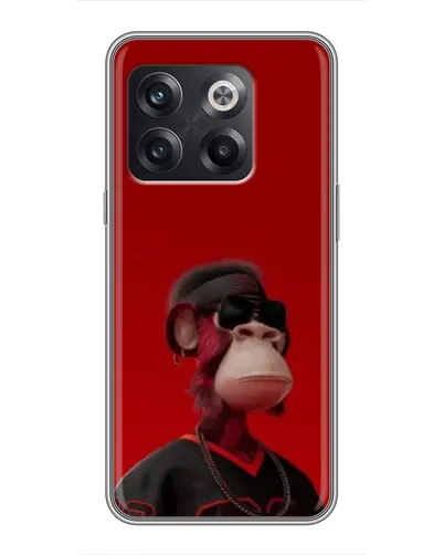 Чехол для OnePlus 10T с картинкой «Bored Ape в красном» Чехол для OnePlus 10T с картинкой «Bored Ape в красном»
