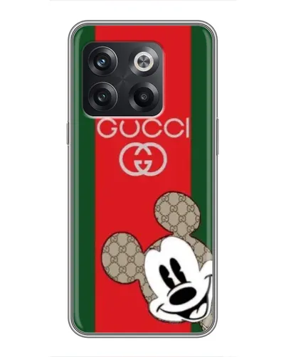 Чехол для OnePlus 10T с картинкой «Gucci — полосы и Микки» Чехол для OnePlus 10T с картинкой «Gucci — полосы и Микки»