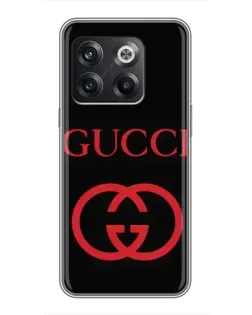 Чехол для OnePlus 10T с картинкой «Gucci — красный логотип»