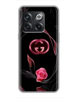 Чехол для OnePlus 10T с картинкой «Gucci — неоновая роза»