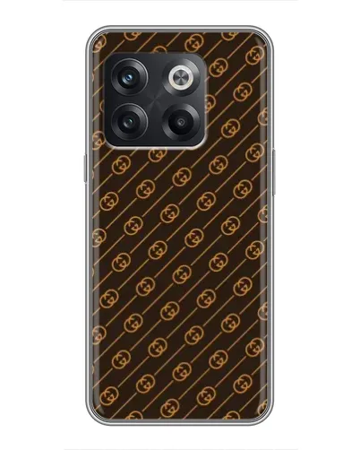 Чехол для OnePlus 10T с картинкой «Gucci — золотые диагонали» Чехол для OnePlus 10T с картинкой «Gucci — золотые диагонали»