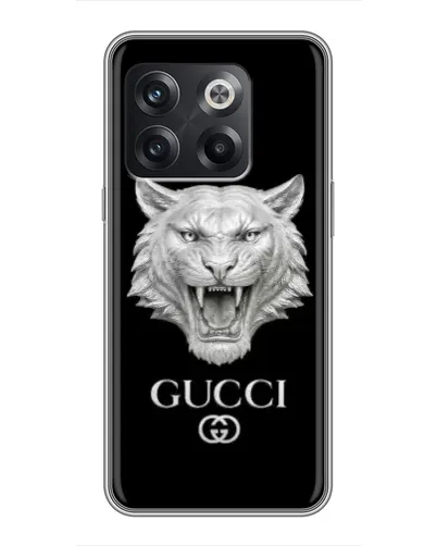 Чехол для OnePlus 10T с картинкой «Gucci — серебряный лев» Чехол для OnePlus 10T с картинкой «Gucci — серебряный лев»