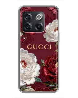 Чехол для OnePlus 10T с картинкой «Gucci — бордовые розы»