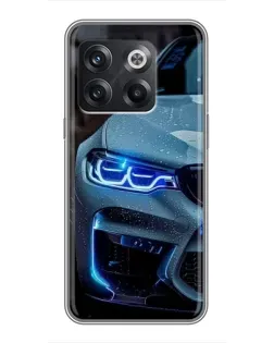 Чохол для OnePlus 10T з картинкою «Погляд BMW з синіми фарами» Чохол для OnePlus 10T з картинкою «Погляд BMW з синіми фарами»