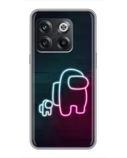 Чохол для OnePlus 10T з картинкою «Among Us неон-арт»