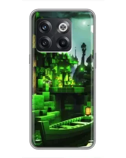 Чохол для OnePlus 10T з картинкою «Minecraft лісовий пейзаж»