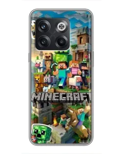 Чохол для OnePlus 10T з картинкою «Замок Minecraft»