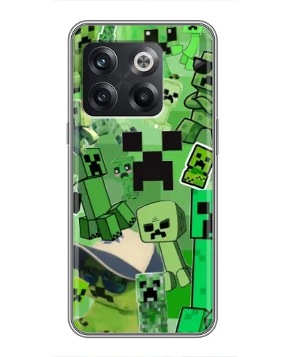 Чохол для OnePlus 10T з картинкою «Кріпери Minecraft» Чохол для OnePlus 10T з картинкою «Кріпери Minecraft»