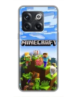 Чохол для OnePlus 10T з картинкою «Minecraft класичний світ»