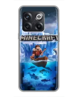 Чохол для OnePlus 10T з картинкою «Minecraft льодянийсвіт»