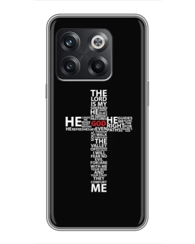 Чехол для OnePlus 10T с картинкой «Текстовый крест» Чехол для OnePlus 10T с картинкой «Текстовый крест»