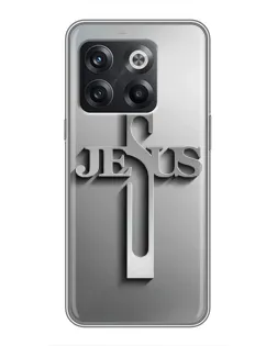 Чехол для OnePlus 10T с картинкой «Металлический крест Jesus» Чехол для OnePlus 10T с картинкой «Металлический крест Jesus»