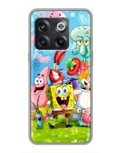 Чехол для OnePlus 10T с картинкой «Губка Боб и друзья»