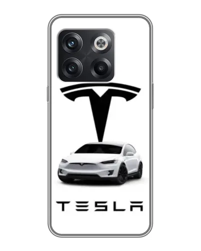 Чохол для OnePlus 10T з картинкою «Tesla White Style»