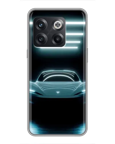 Чохол для OnePlus 10T з картинкою «Tesla в неоні»