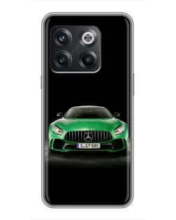 Чохол для OnePlus 10T з картинкою «Mercedes — неоновий лого» Чохол для OnePlus 10T з картинкою «Mercedes — неоновий лого»
