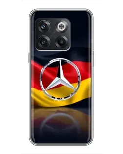 Чохол для OnePlus 10T з картинкою «Mercedes — прапор Німеччини» Чохол для OnePlus 10T з картинкою «Mercedes — прапор Німеччини»