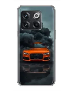 Чохол для OnePlus 10T з картинкою «Audi у хмарах диму»