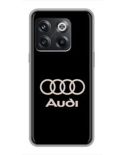 Чохол для OnePlus 10T з картинкою «Audi — золотий логотип»