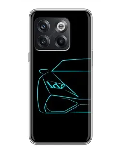 Чохол для OnePlus 10T з картинкою «Блакитний силует Lamborghini» Чохол для OnePlus 10T з картинкою «Блакитний силует Lamborghini»